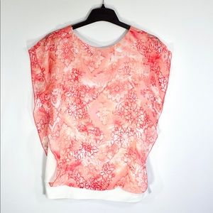 Pink/Coral women’s blouse, Large